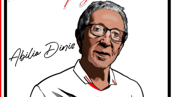 Abilio Diniz será homenageado pela torcida no clássico contra o Palmeiras Reprodução / Redes sociais