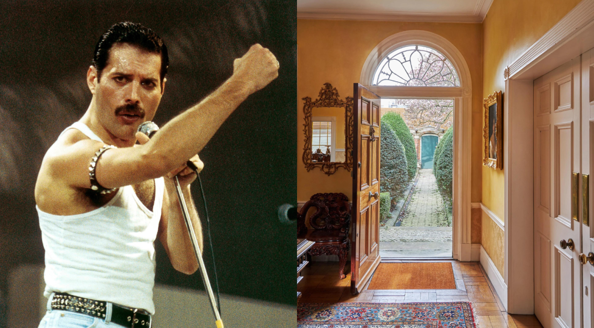 Casa de Freddie Mercury em Londres está disponível por R$ 187 milhões Pete Still/Redferns | Barney Hindle/Knight Frank