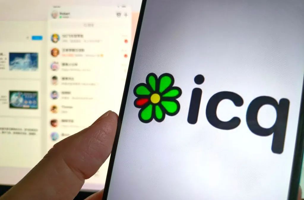 Software de bate-papo ICQ Ilustração fotográfica de Costfoto/NurPhoto via Getty Images